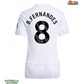 Manchester United Bruno Fernandes #8 Bortatröja Kvinnor 2025-26 Kortärmad